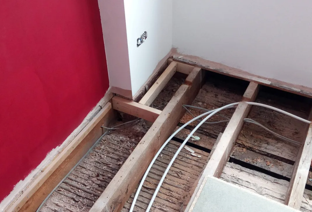 Bedroom makeover floor