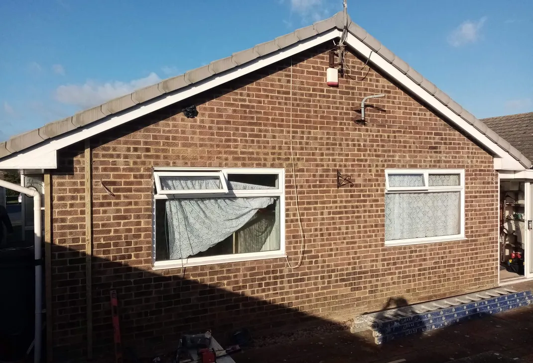 Bungalow before cladding