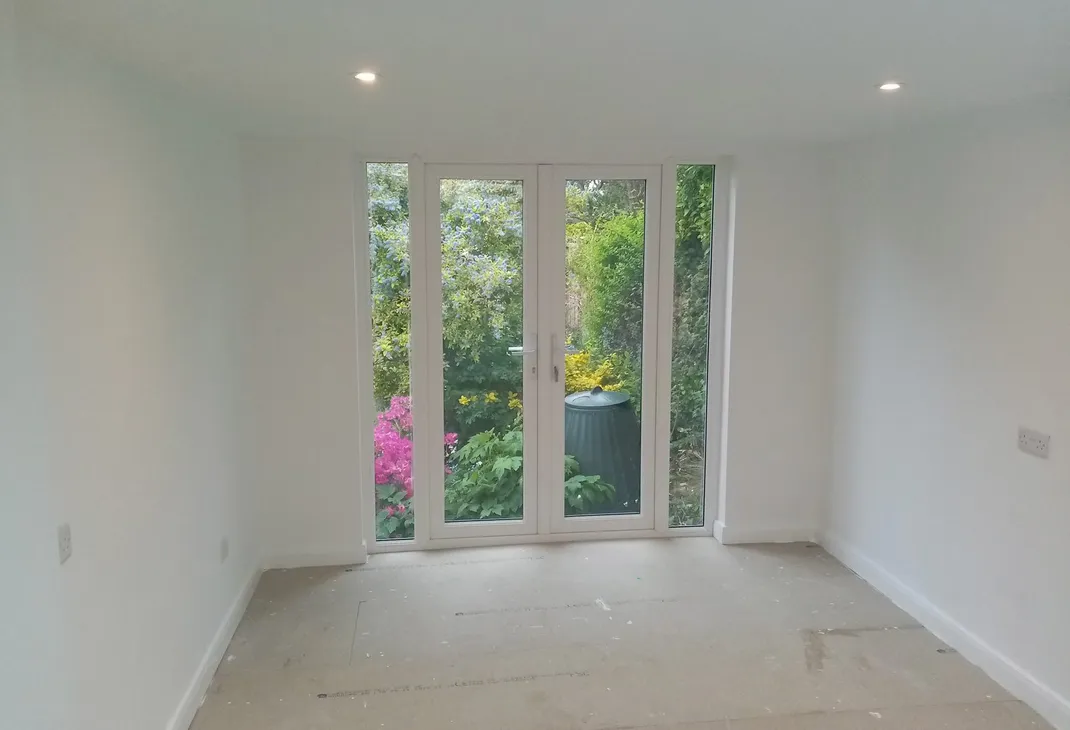 Completed garage conversion Angmering