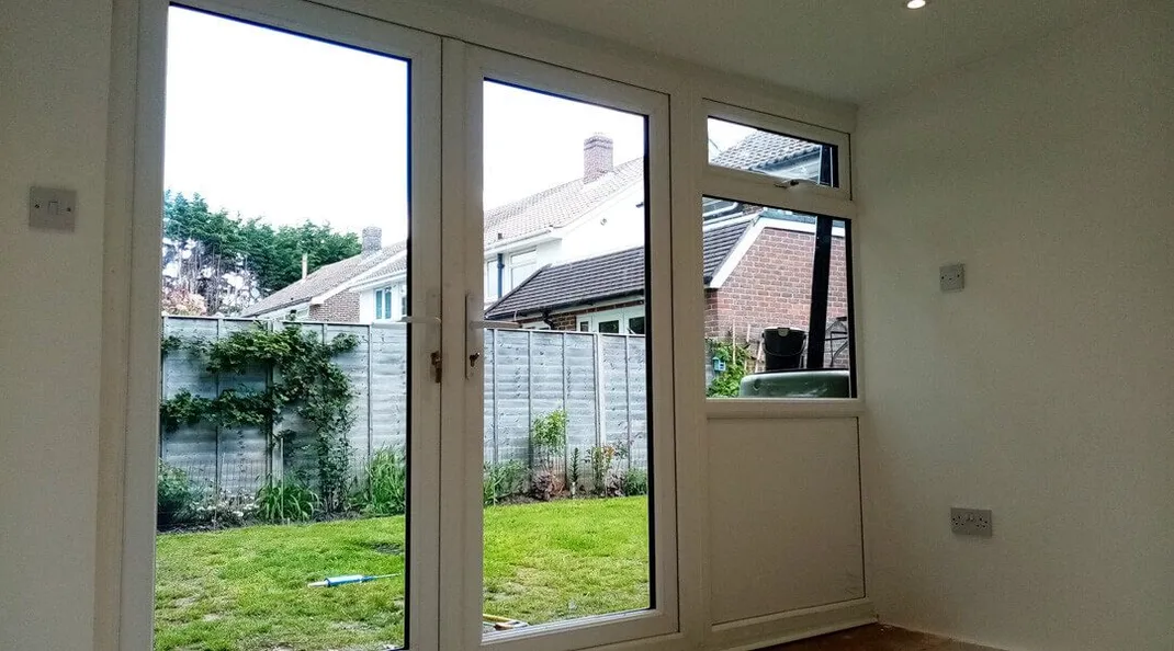 Completed shed conversion Angmering