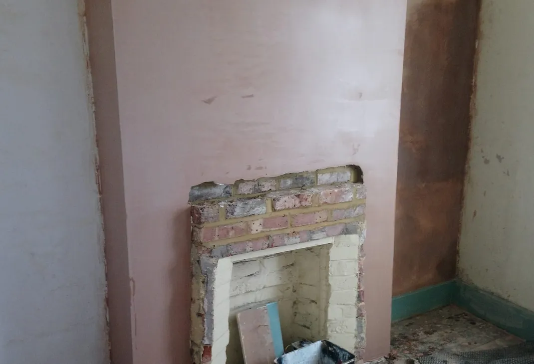 Dining room plastering project