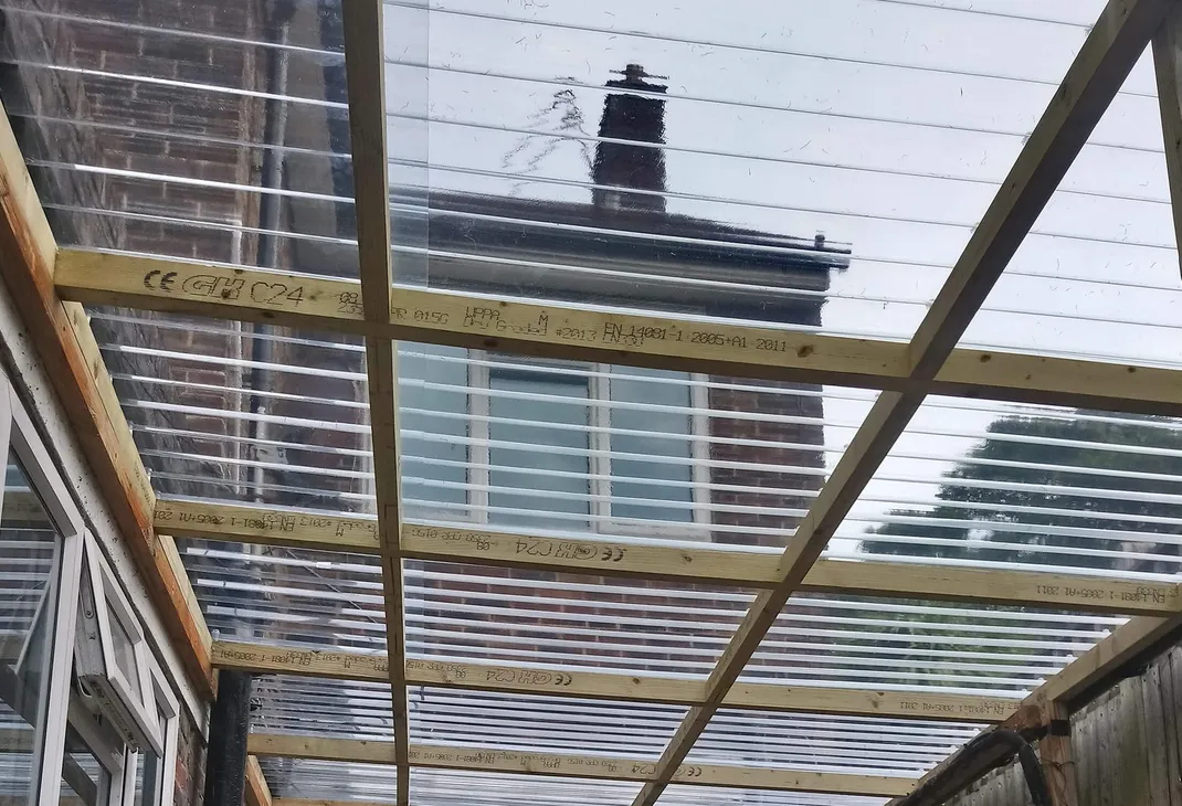 Lean to roof repair