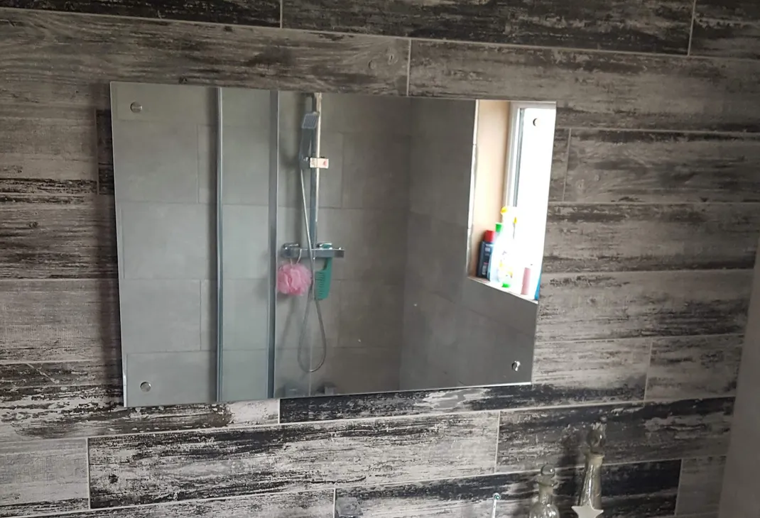 New bathroom mirror