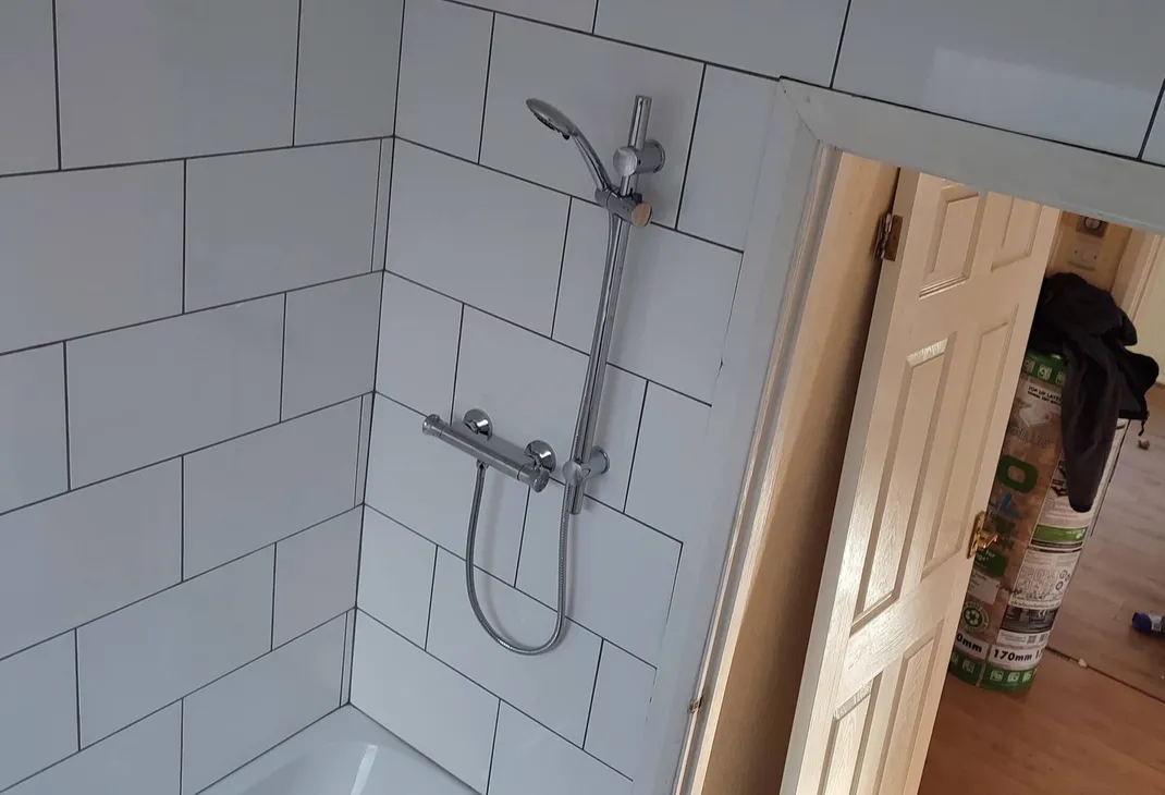 New bathroom shower