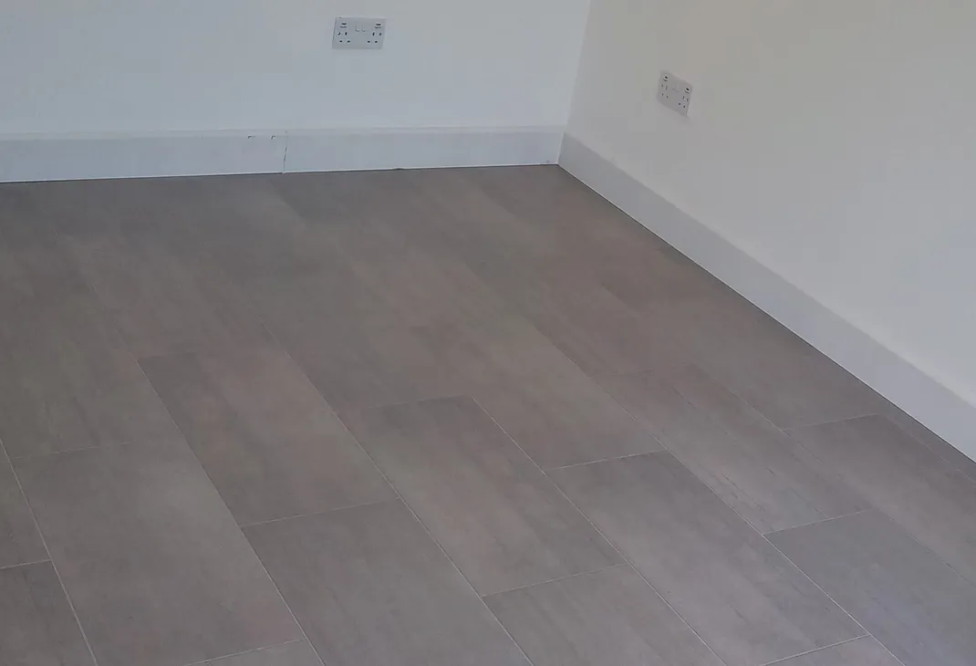 New floor inside shed conversion in Angmering West Sussex