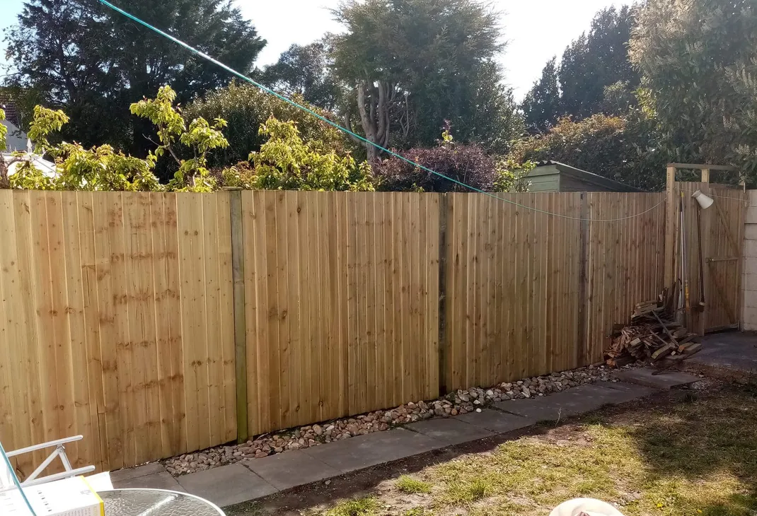 New garden fence panels