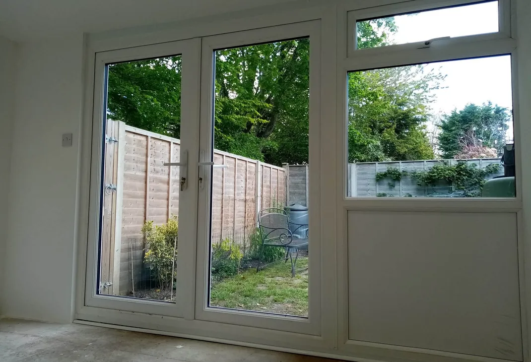 New interior looking out into garden