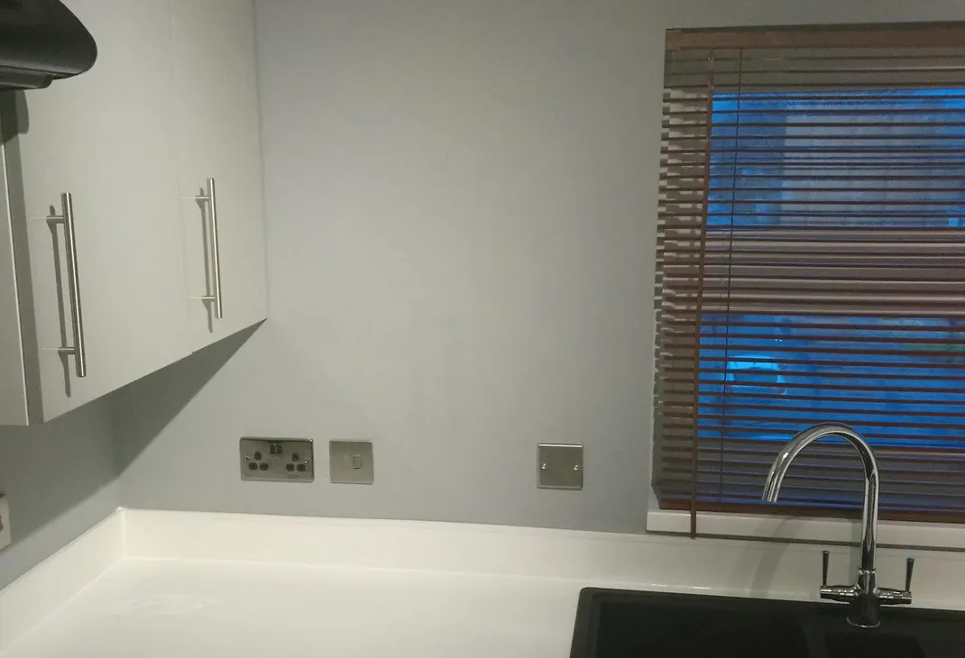 New modern kitchen installation