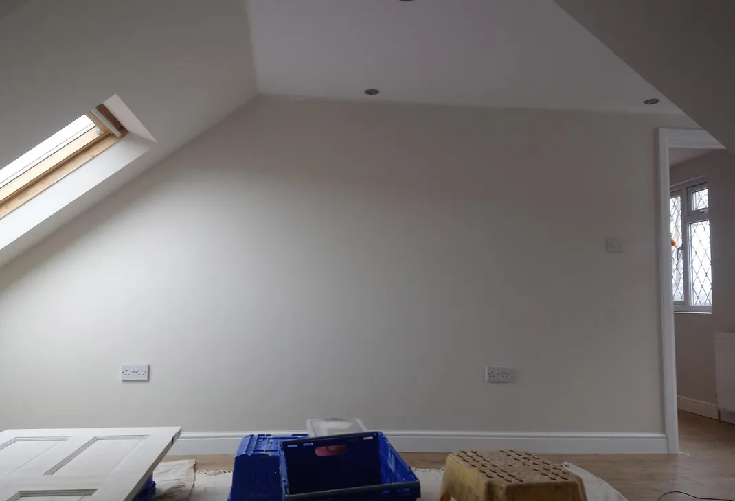 New stud wall and floor