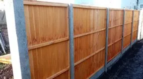 Newly replaced fence