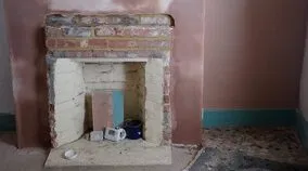 Newly plastered walls