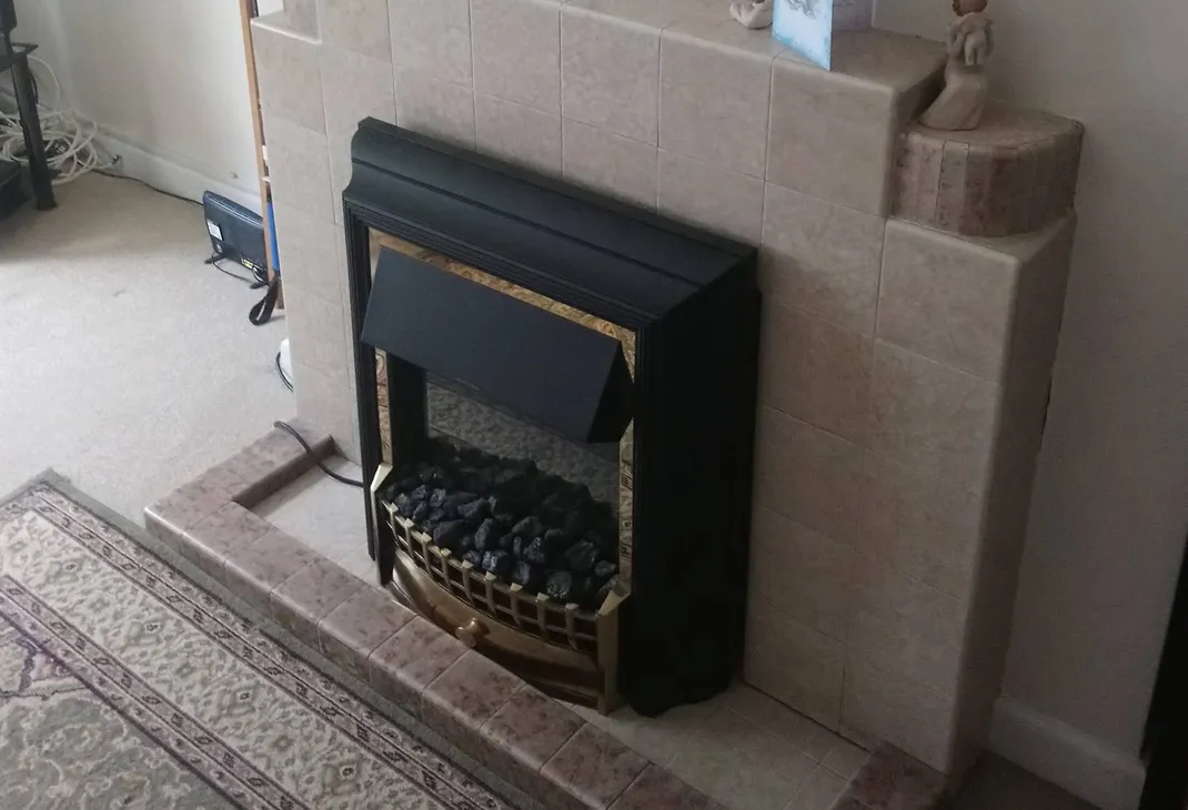 Old electric fireplace