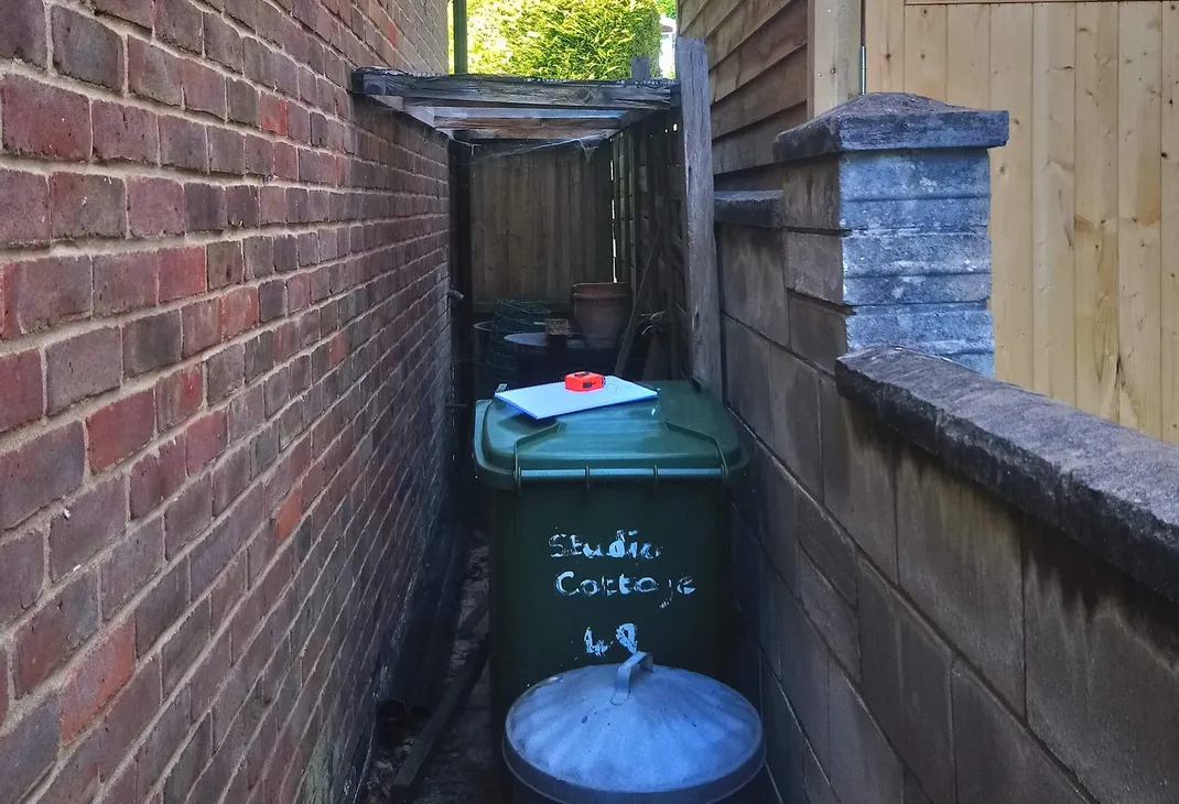 Old lean to clutter