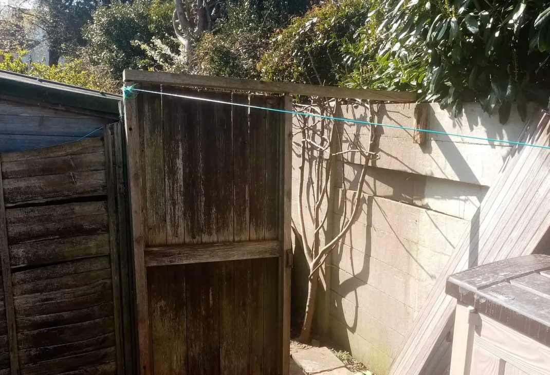 Old rotting fence