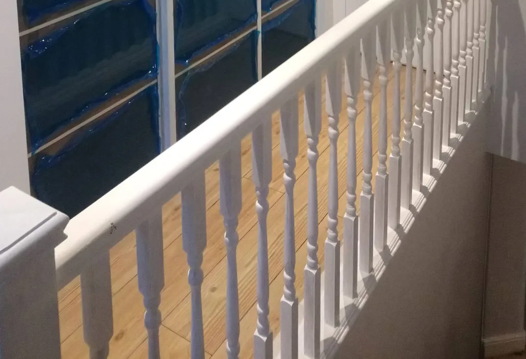 Painted balustrade
