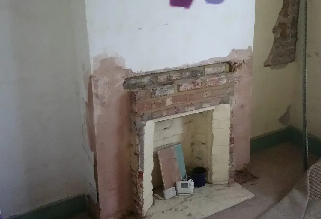 Poor wall before plastering