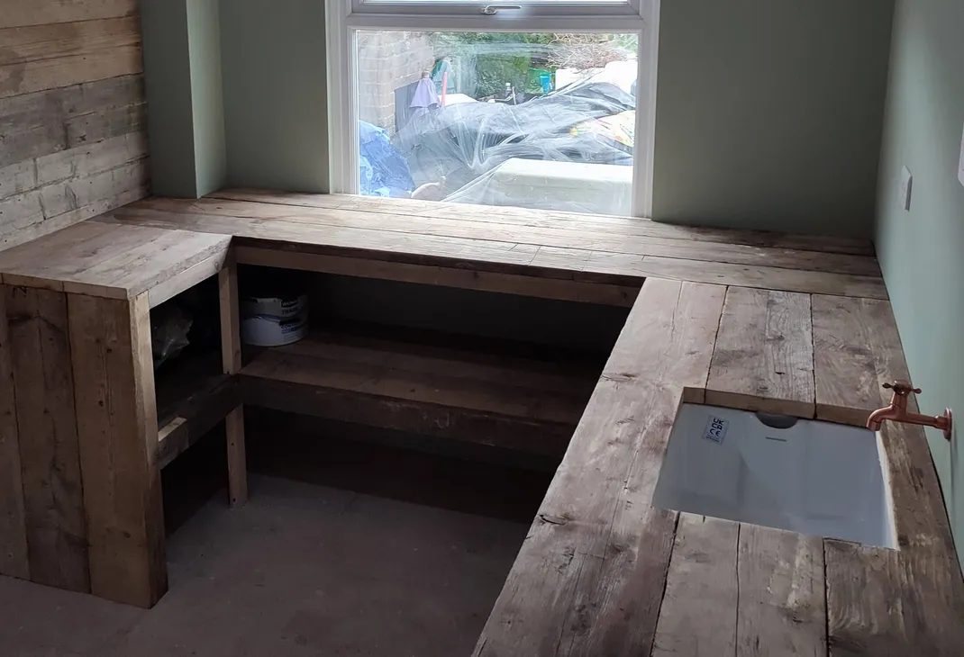 Unique garage conversion to home workshop